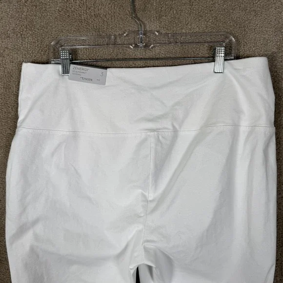 Chico's Zenergy So Slimming Leggings Womens 3 XL White Crop High Rise Pull On - Picture 8 of 15